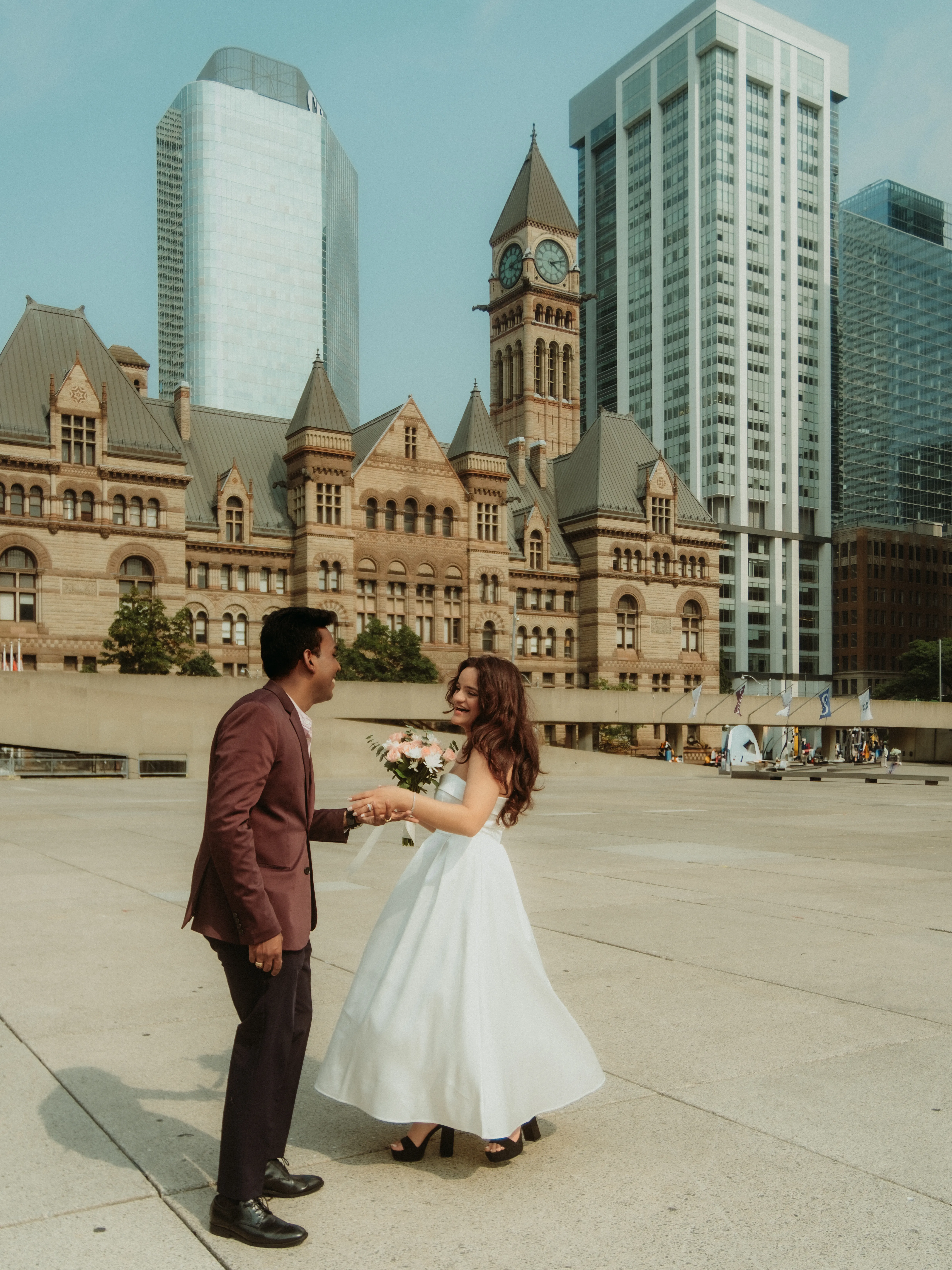 Anushka + Anthony, Toronto City Hall, Toronto photography by AD Photography